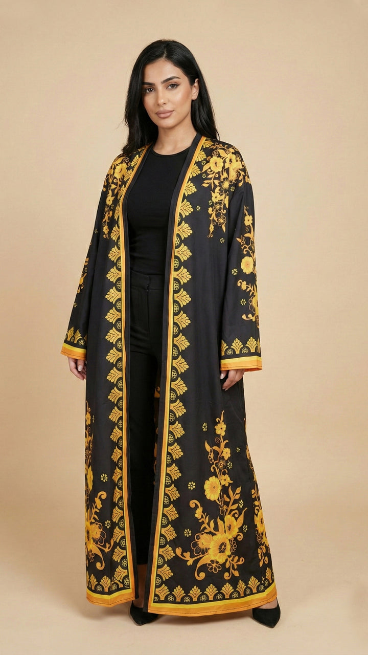 Noireva Open Front Abaya