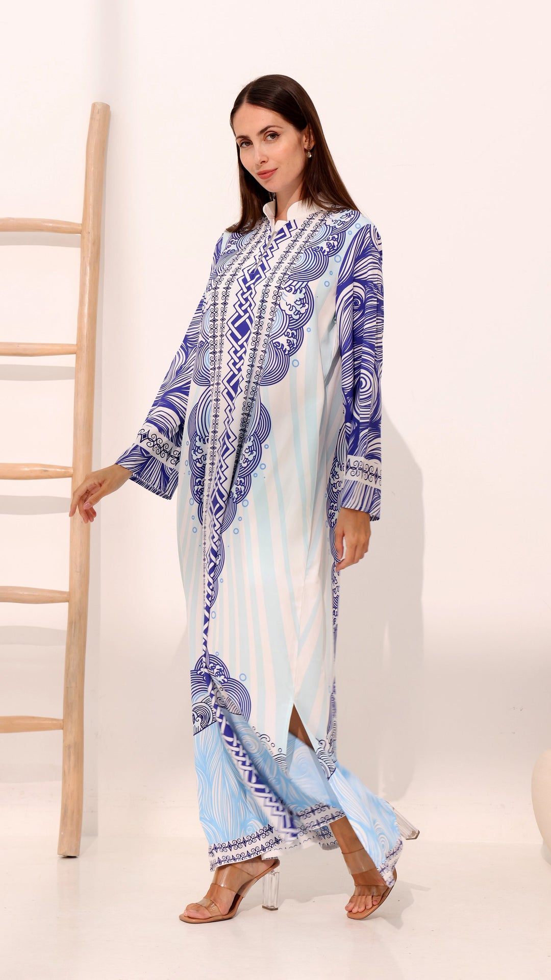 Ocean Whispers Kaftan Dress