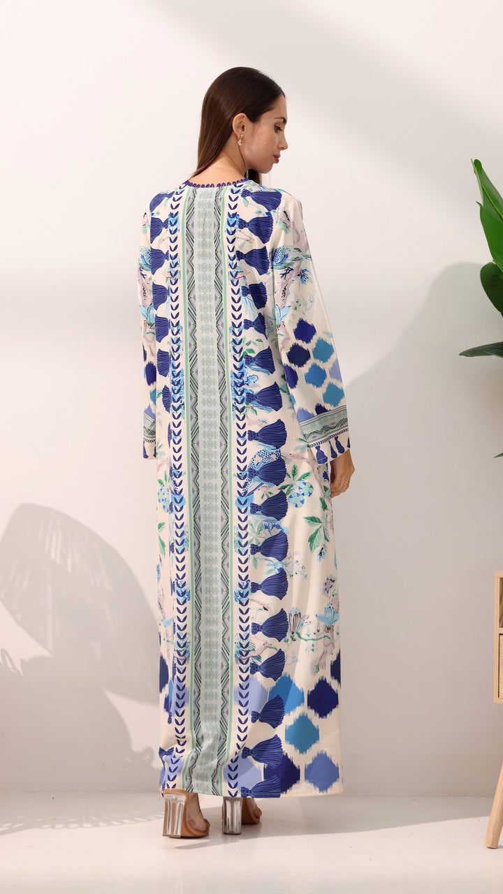 قفطان بلوسوم تشارم الأبيض