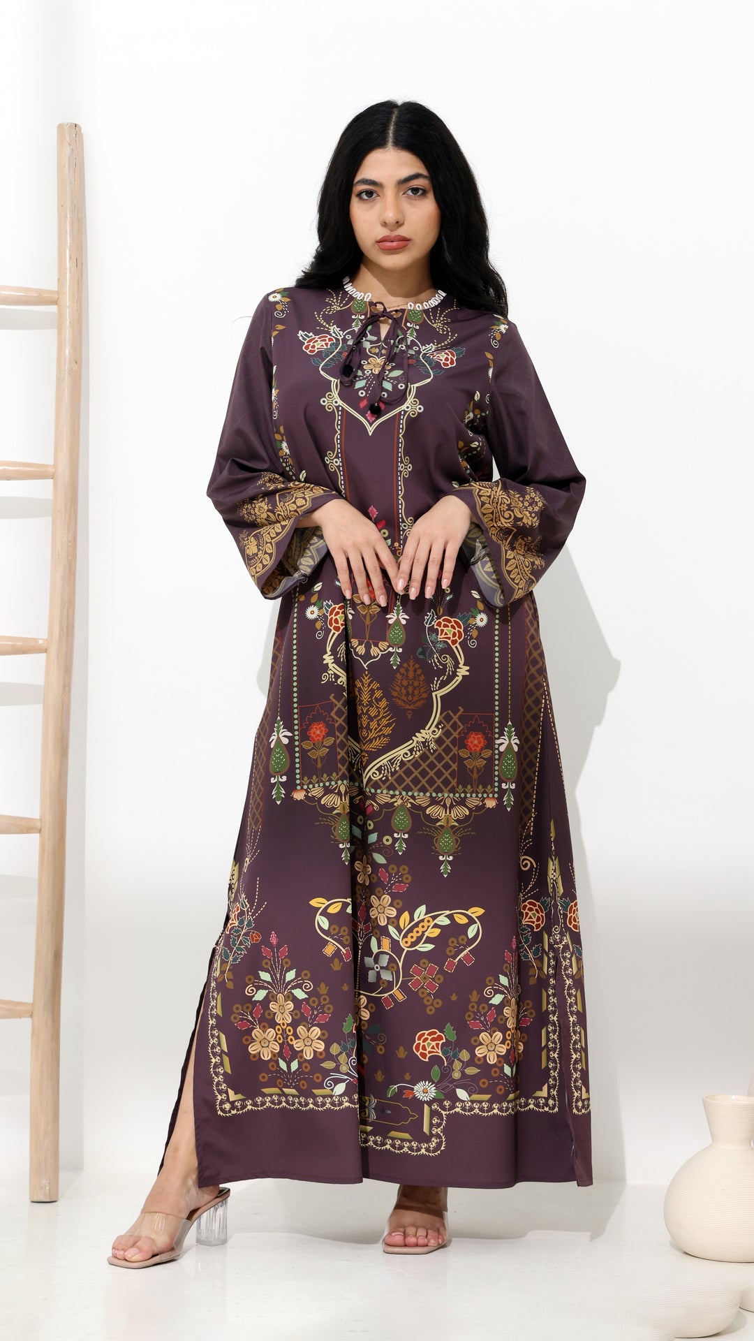Cressida Garnet Kaftan Dress