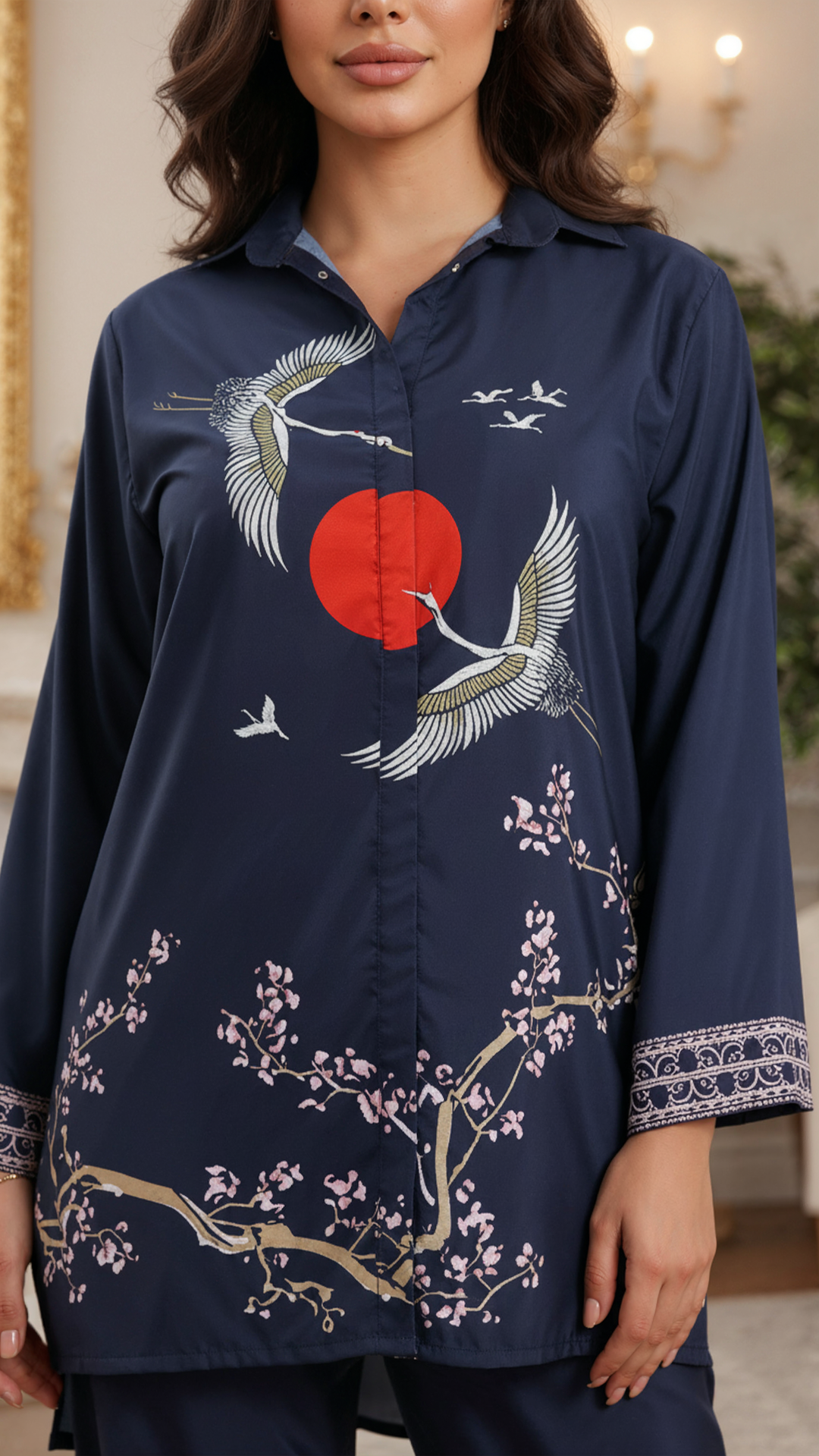 طقم سيلين الأزرق المتناسق