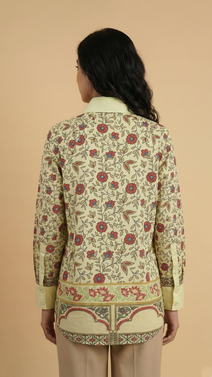 قميص فلورين بأزرار أمامية