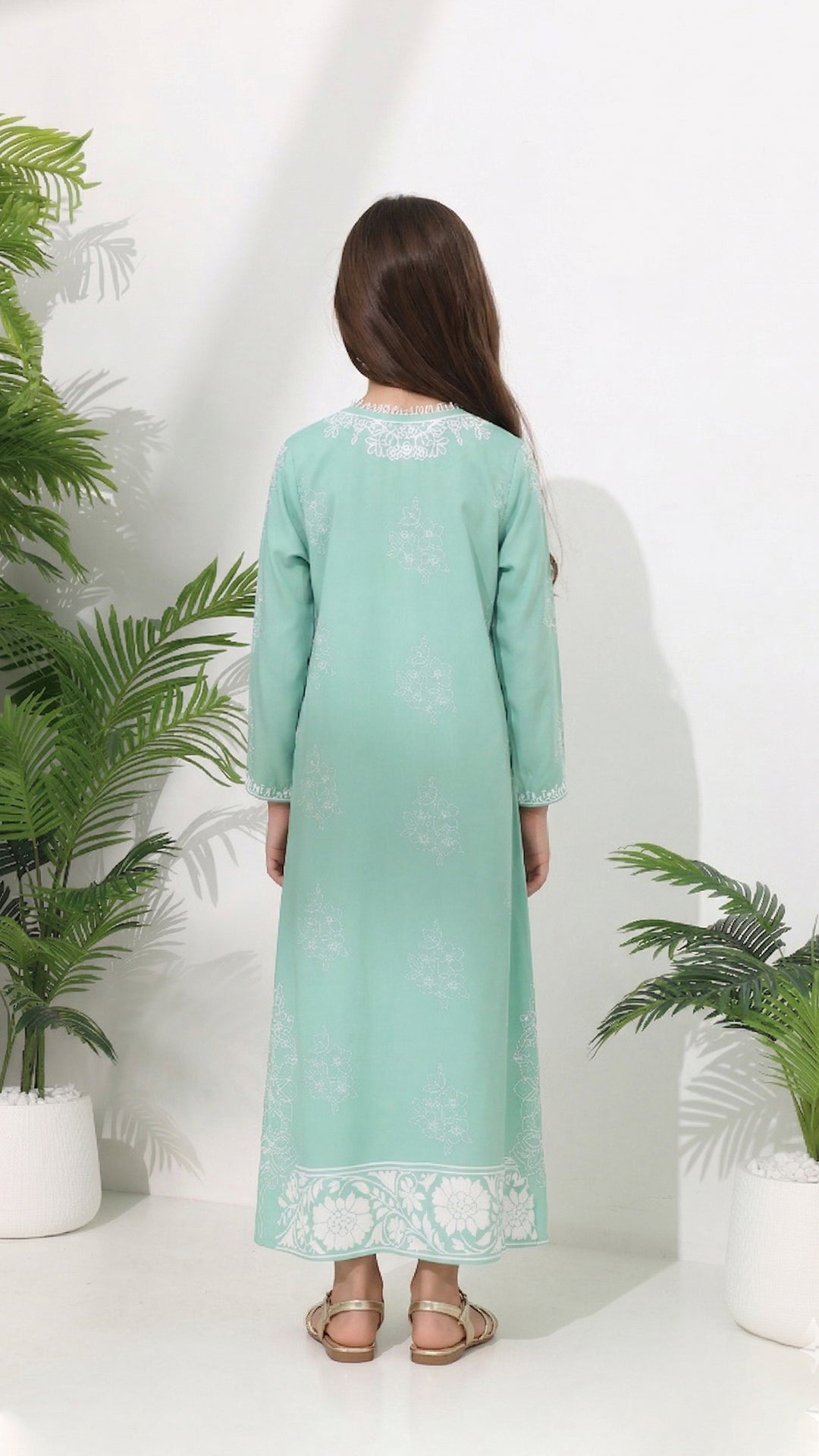Sylvie Azurea Kids Kaftan Dress