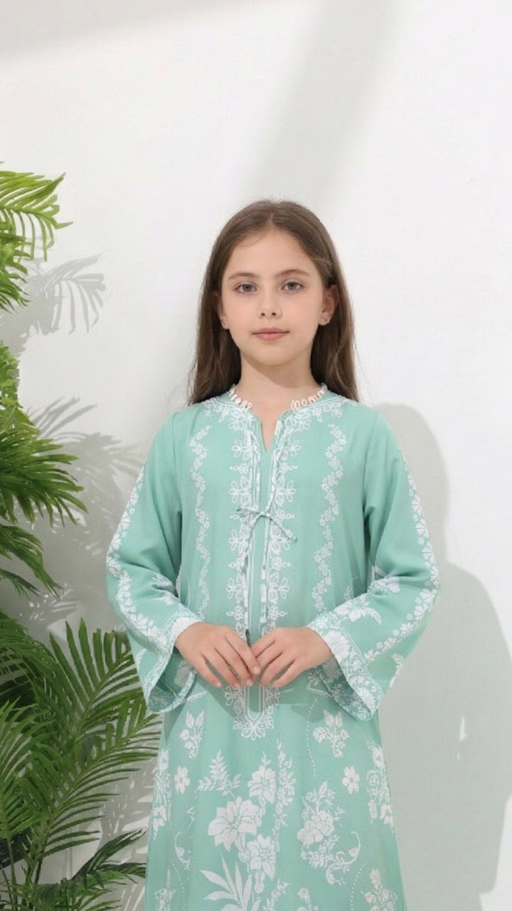 Sylvie Azurea Kids Kaftan Dress