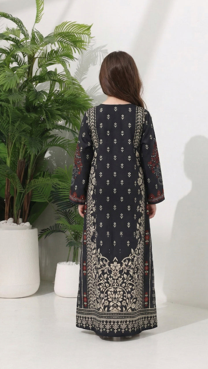 Zephara Noire Kids Kaftan Dress