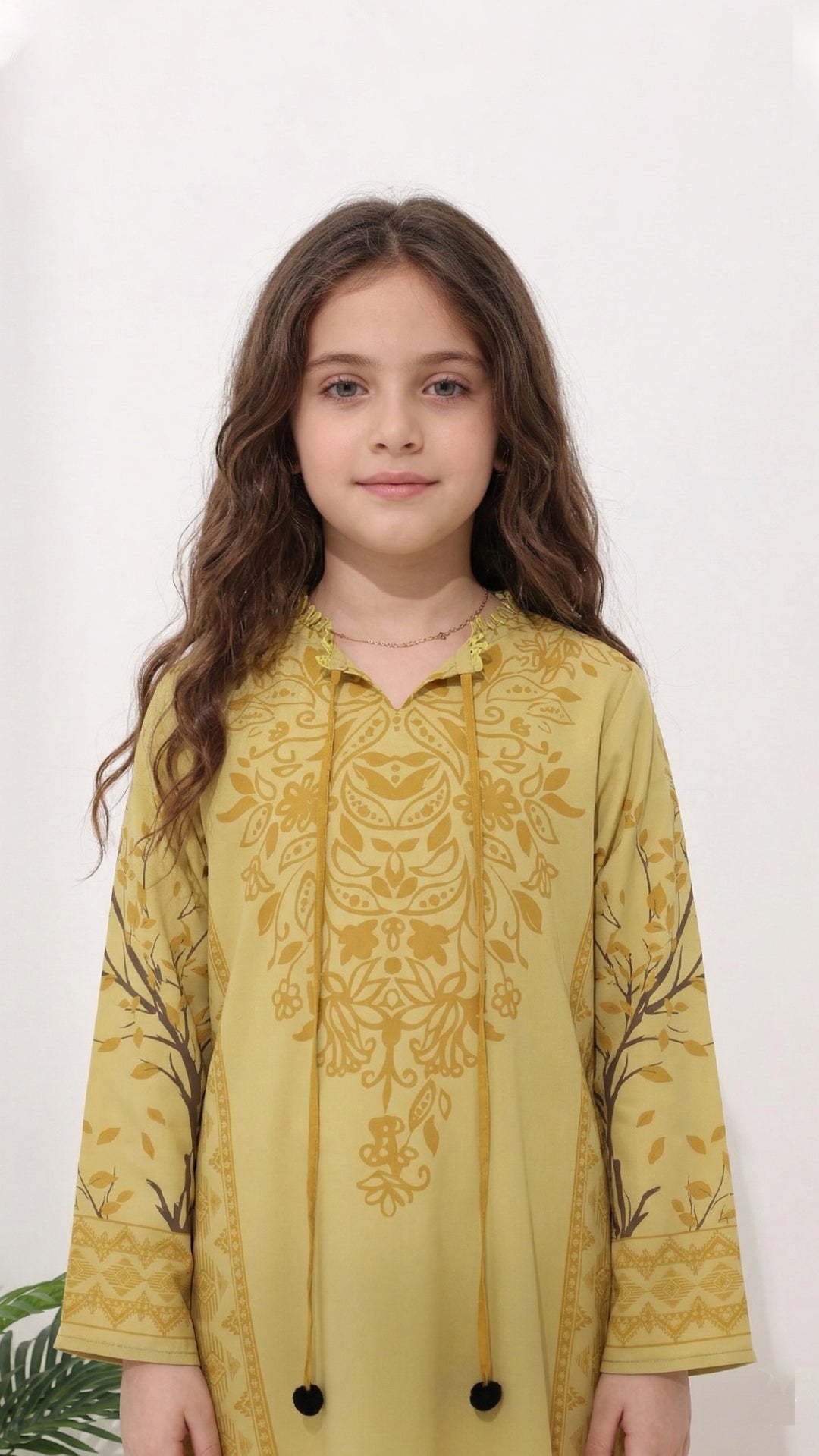 Elaren Fawn Kids Kaftan Dress