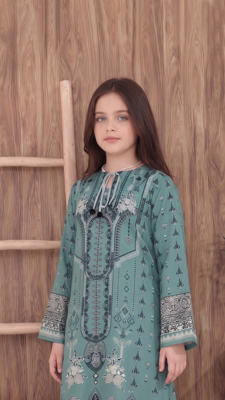 Zelijah Kids Kaftan Dress