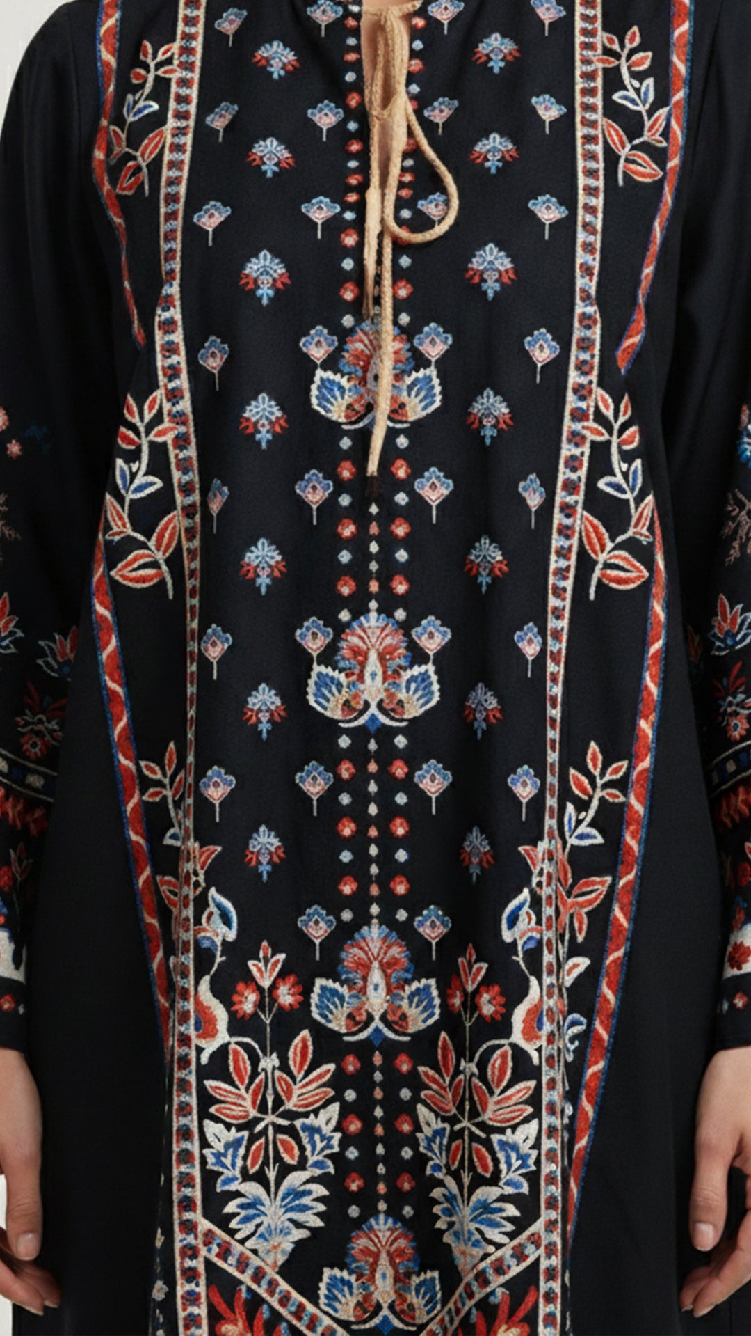 Onyx Ornament Kaftan Dress