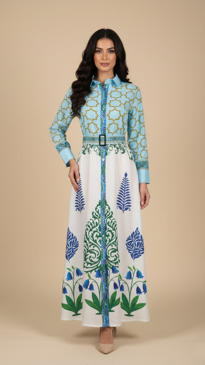 فستان زيرا بلو