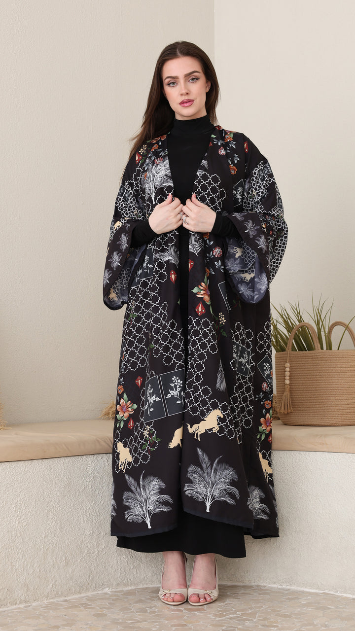 Obsidara Open Front Abaya