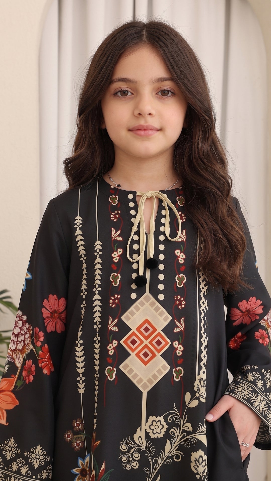 Azurielle Kids Kaftan Dress