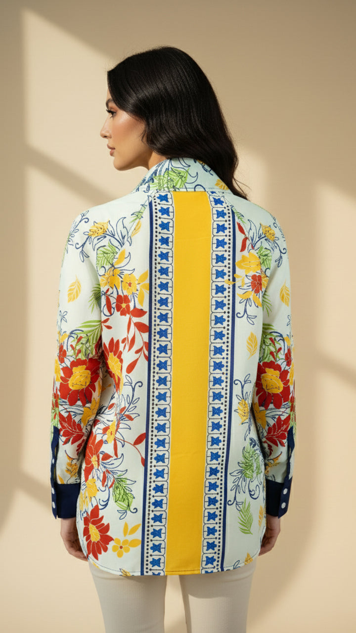 قميص إيلانورا بأزرار أمامية