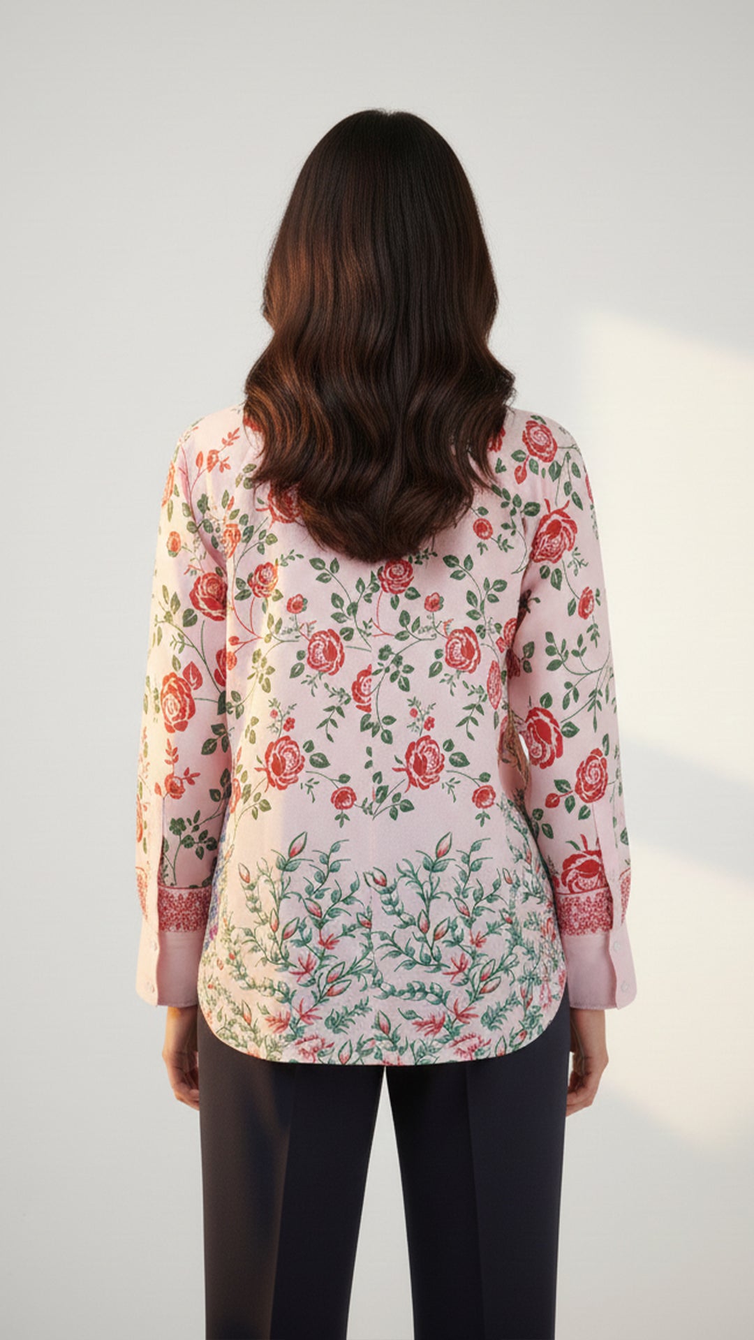 قميص إلفيسا بأزرار أمامية