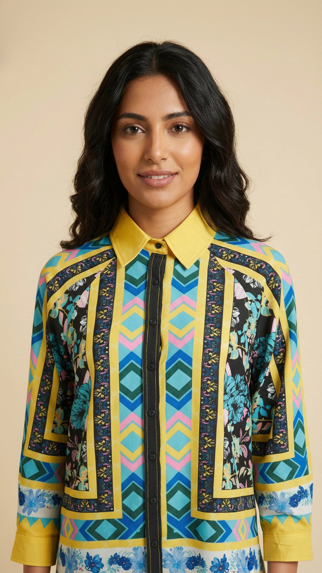 قميص أوريفا بأزرار أمامية