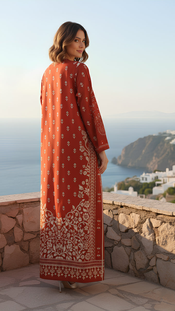 Zephara Garnet Kaftan Dress
