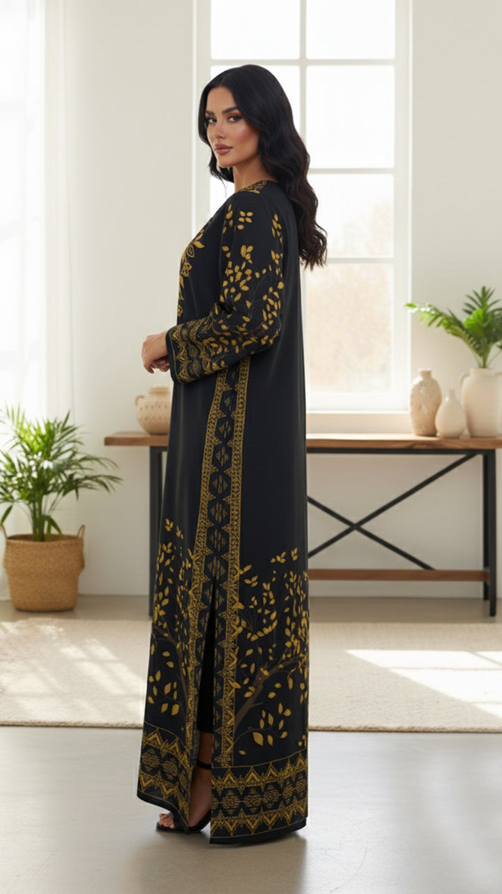 Elaren Onyx Kaftan Dress