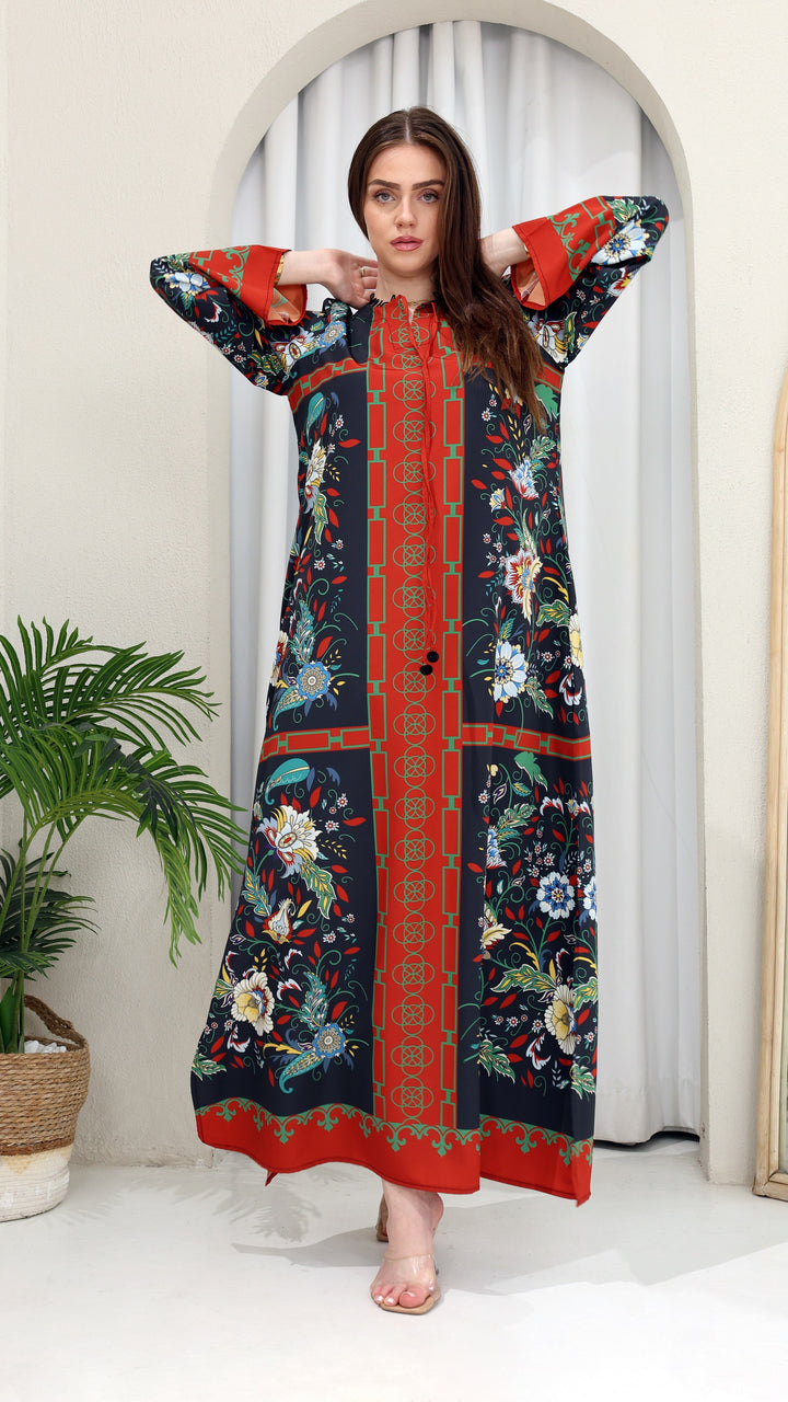 Iridesca Rouge Kaftan Dress