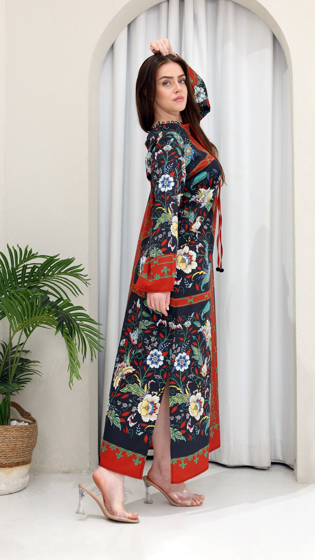 Iridesca Rouge Kaftan Dress