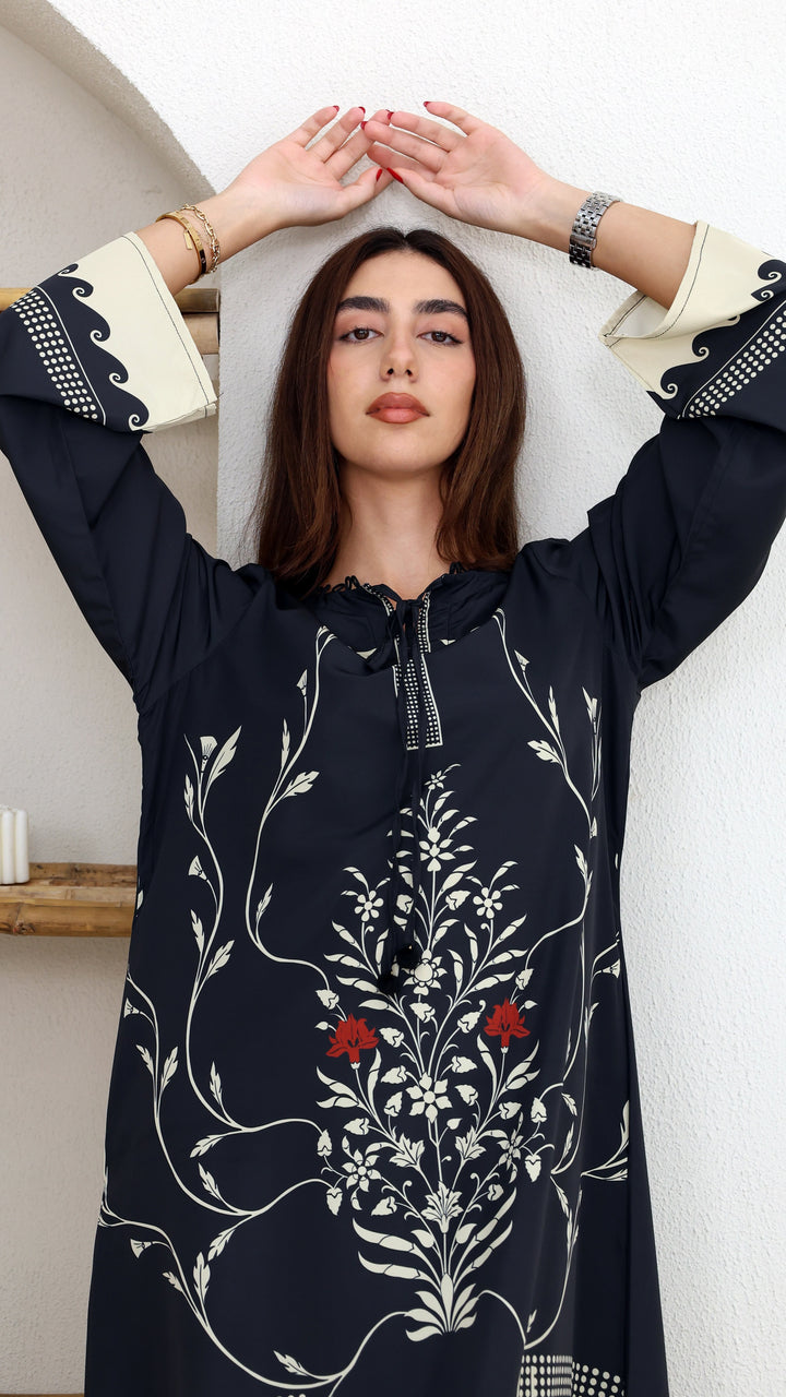 Mirelda Noire Kaftan Dress