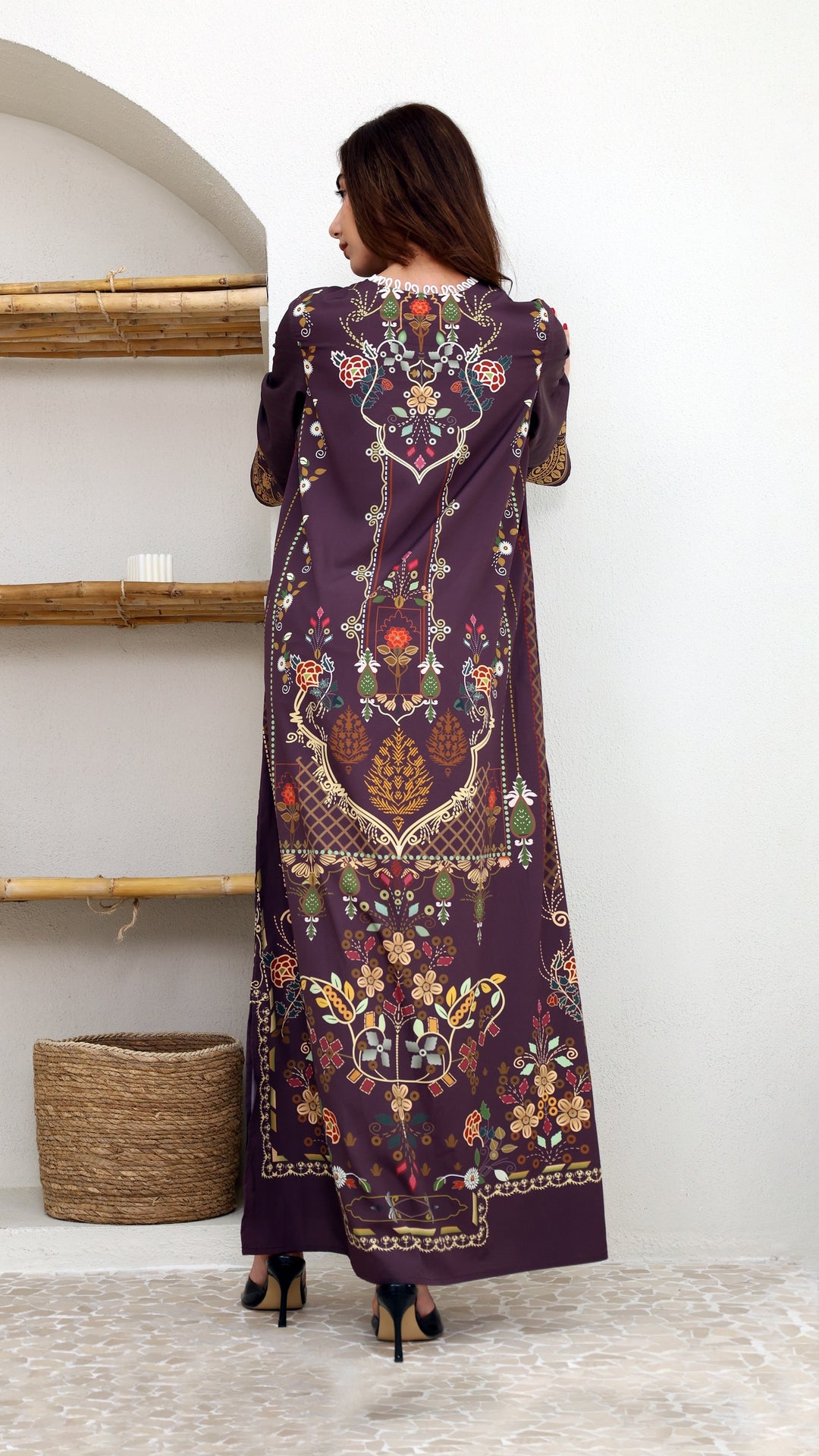 Cressida Garnet Kaftan Dress