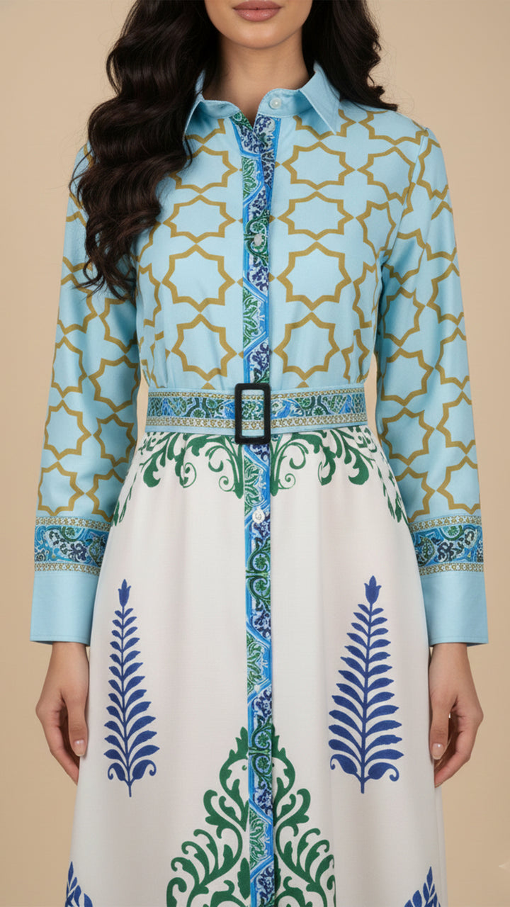 فستان زيرا بلو