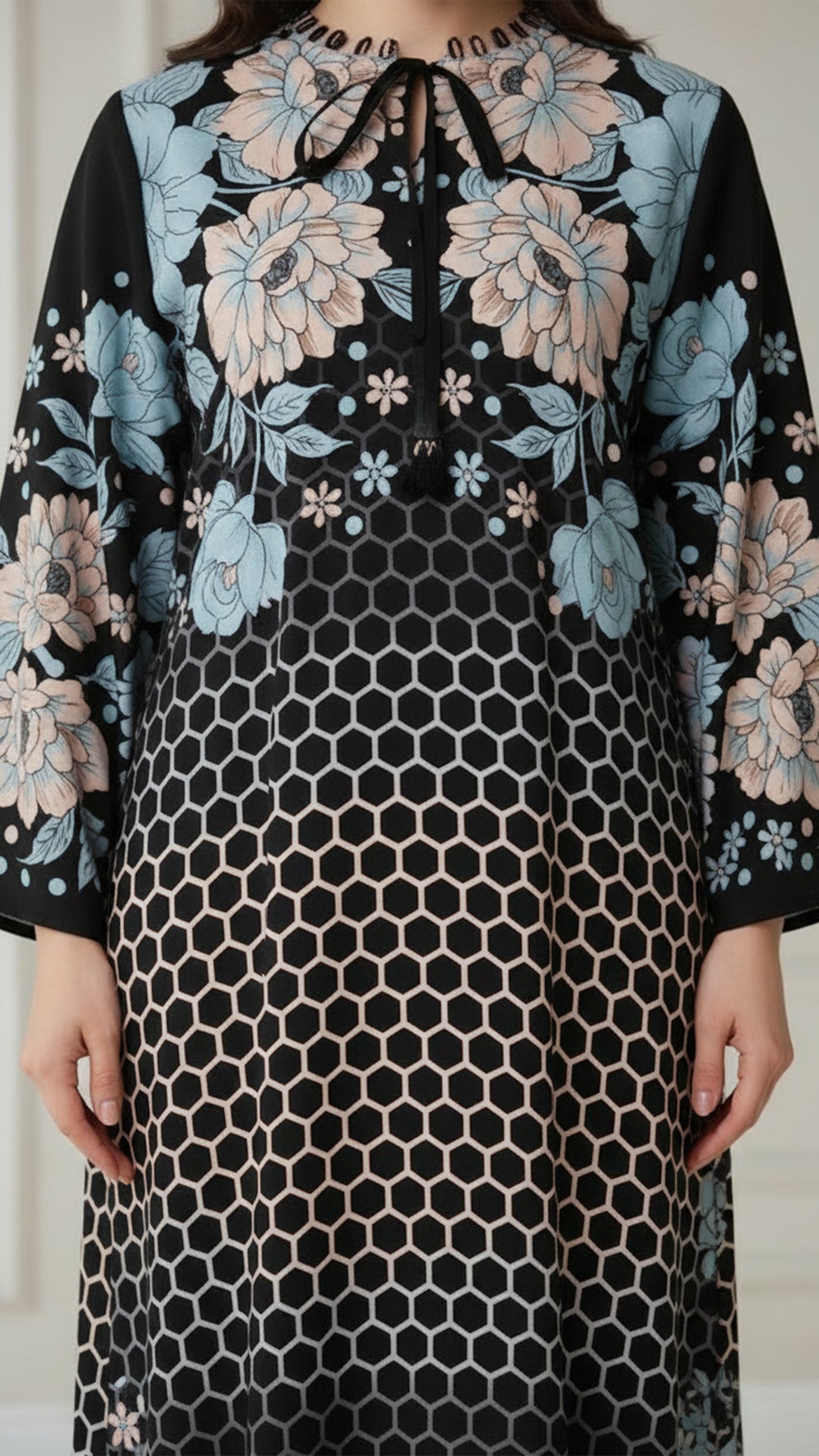 فستان قفطان فلور نوار