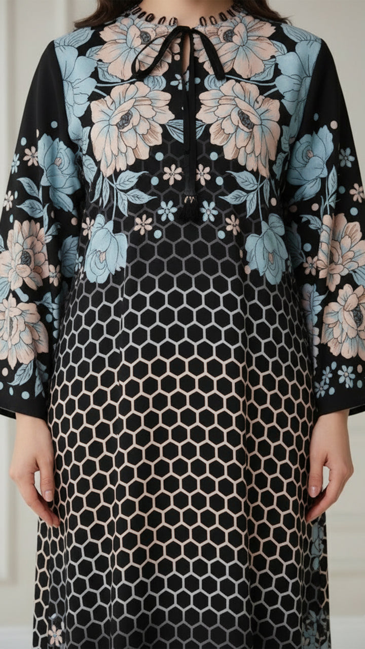 فستان قفطان فلور نوار