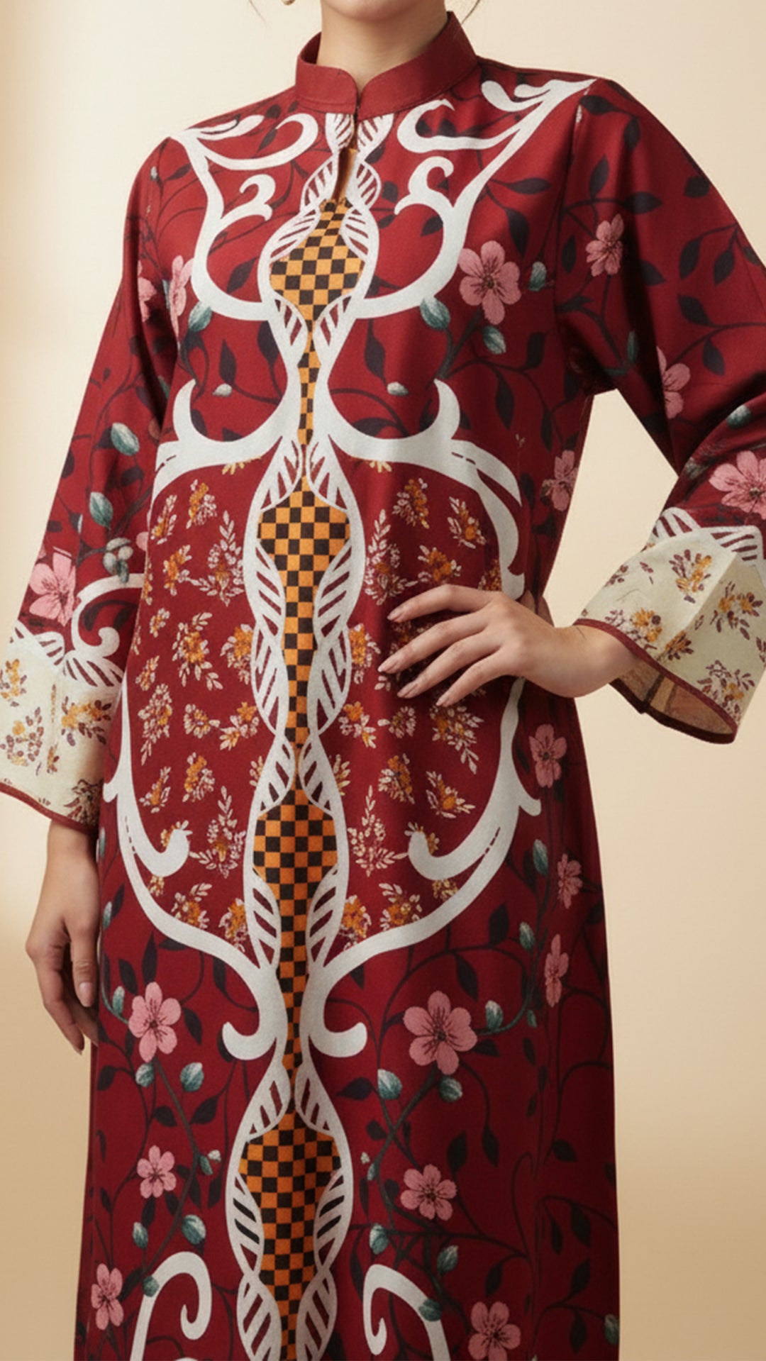 Crimsonelle Kaftan Dress