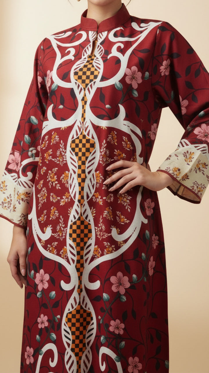 Crimsonelle Kaftan Dress
