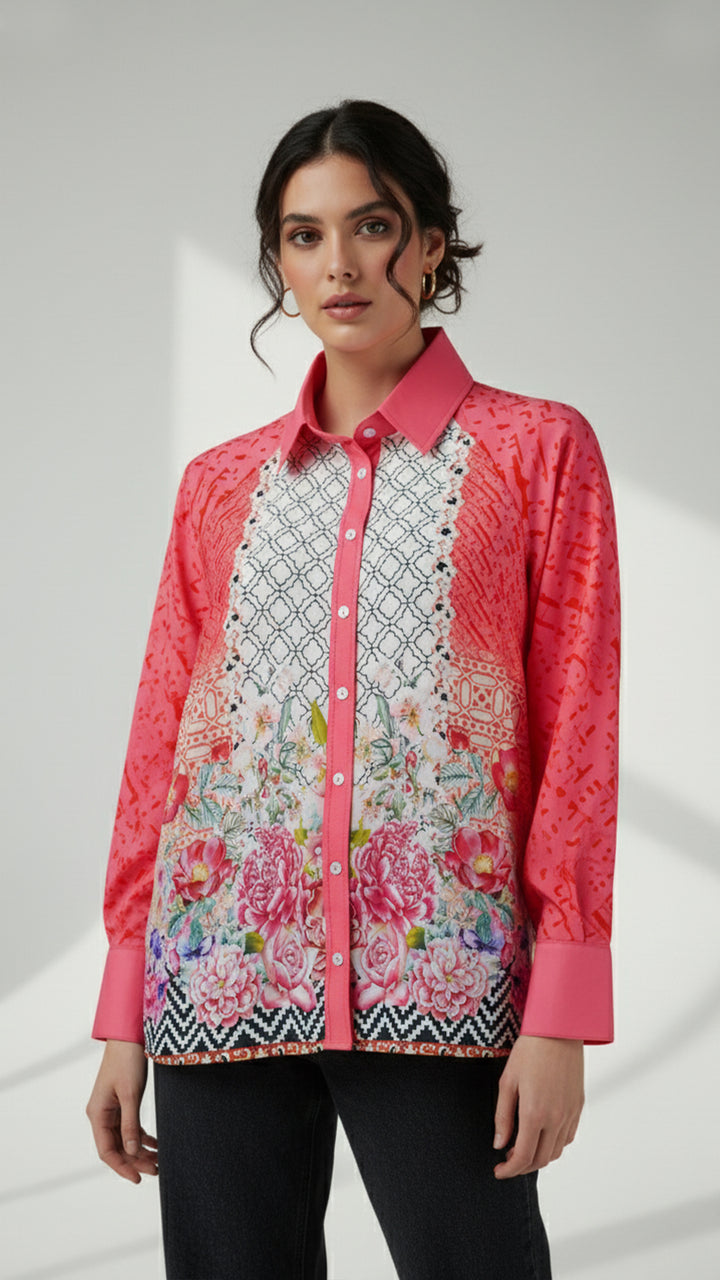 قميص رافيس بأزرار أمامية