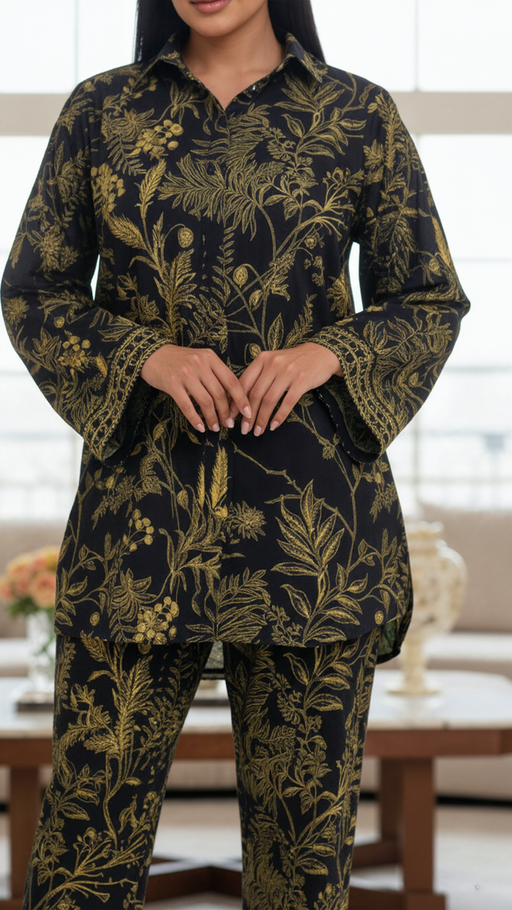 طقم زاريل الأسود المتناسق