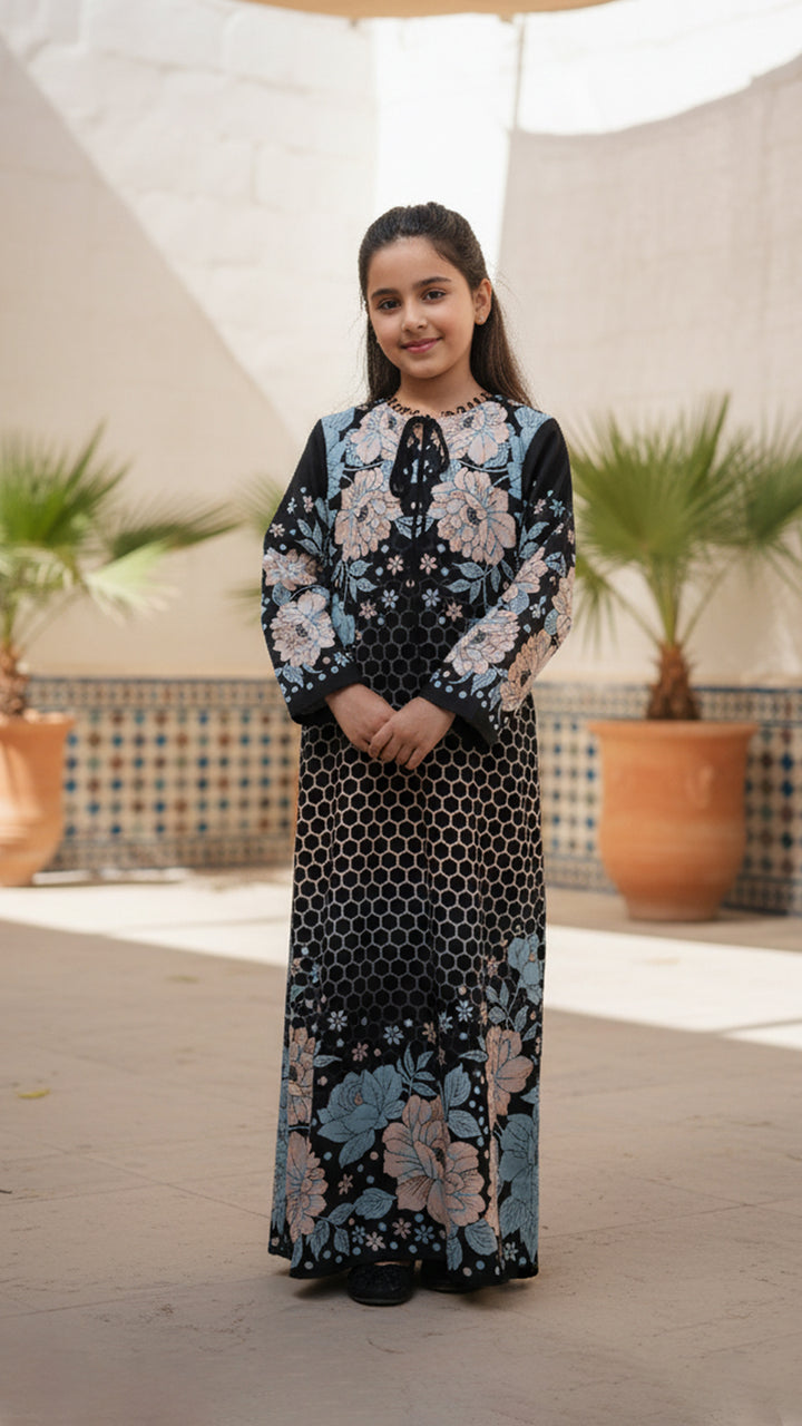 Fleur Noire Kids Kaftan Dress