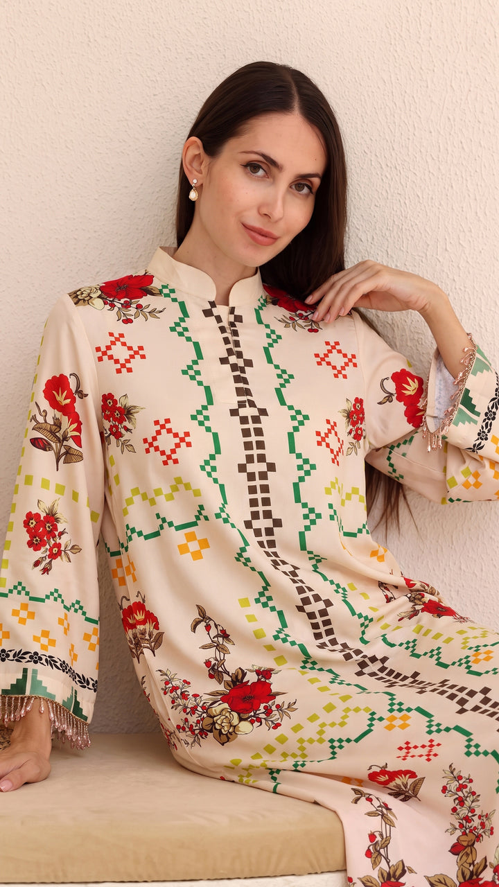 Corvelle Kaftan Dress