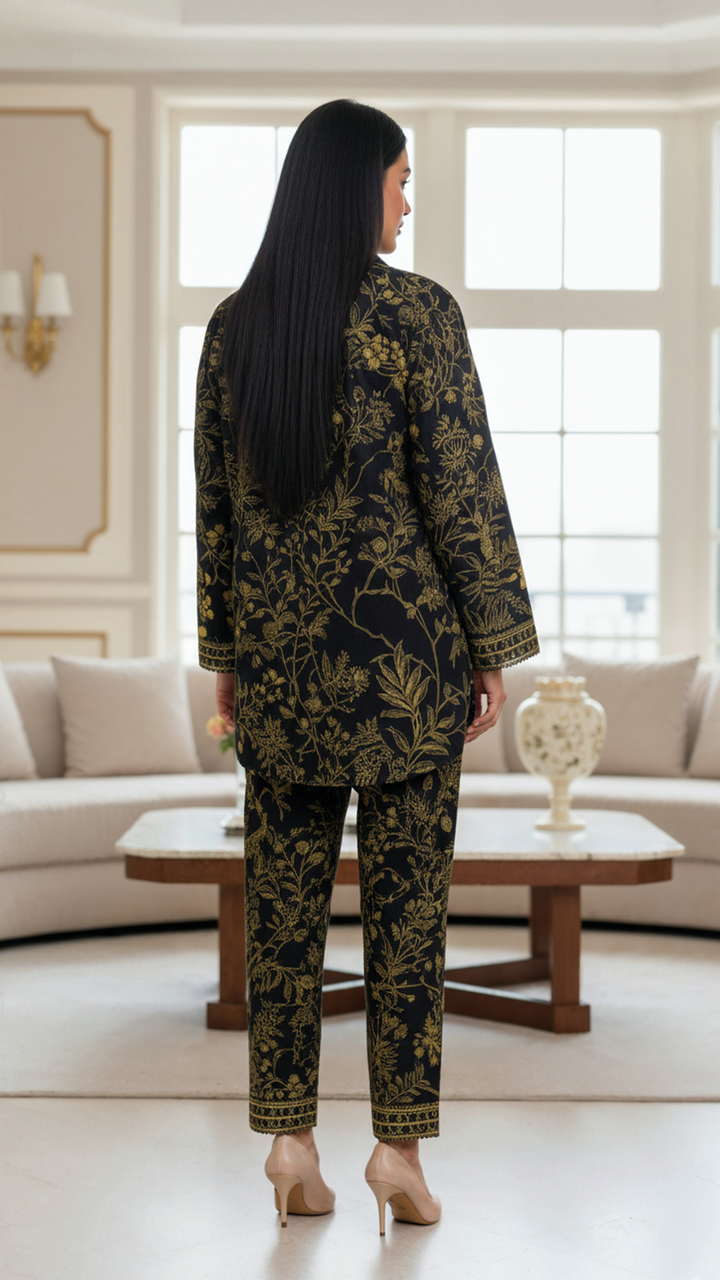 طقم زاريل الأسود المتناسق