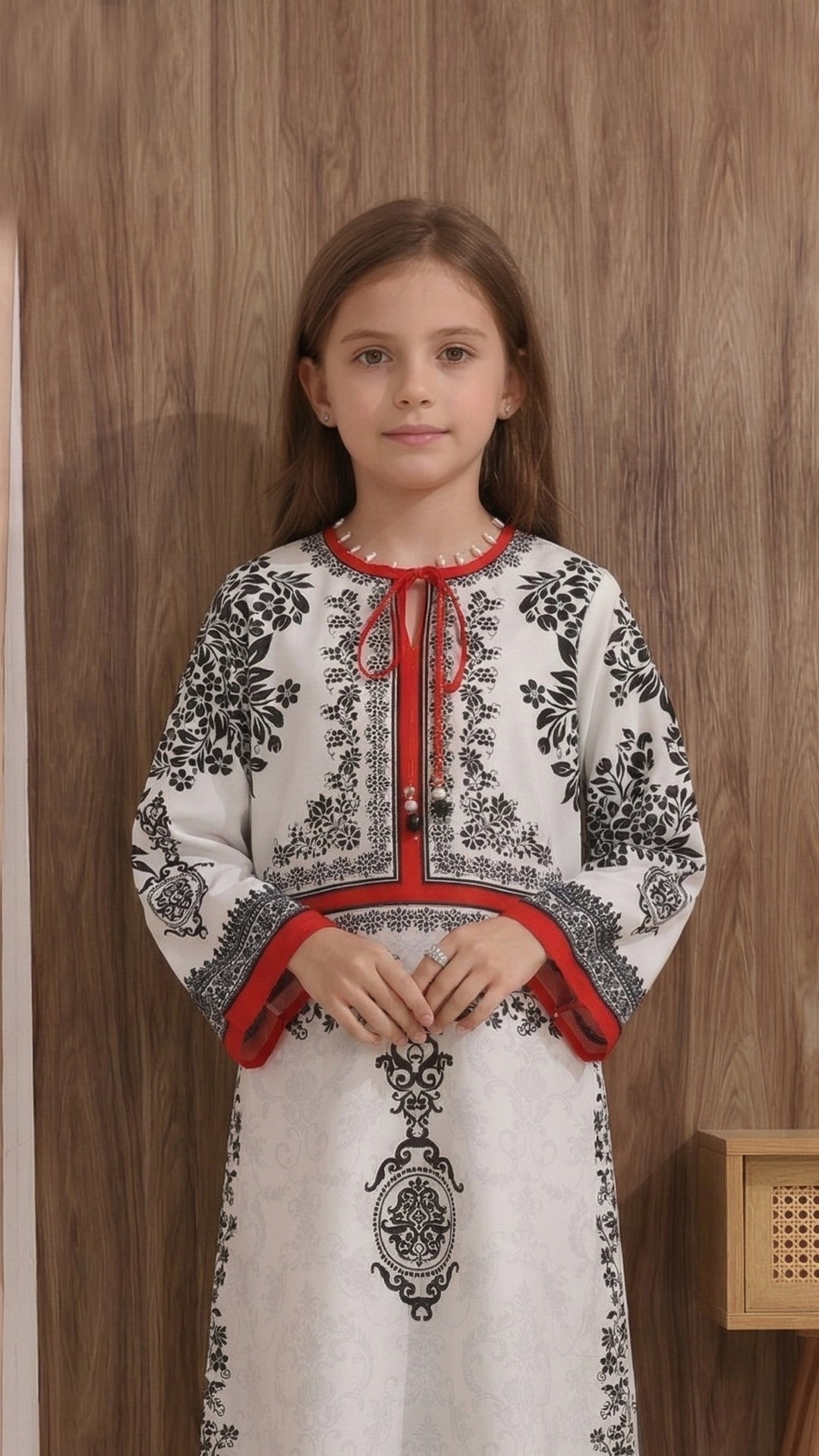 Corvienne Kids Kaftan Dress