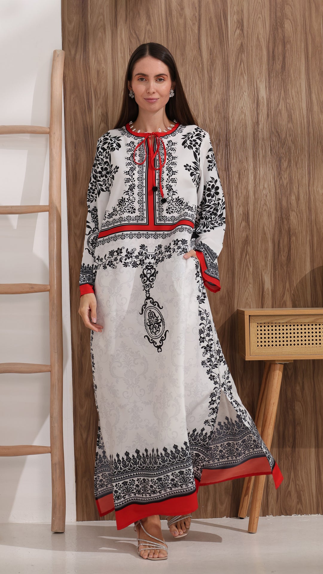 Corvienne Kaftan Dress