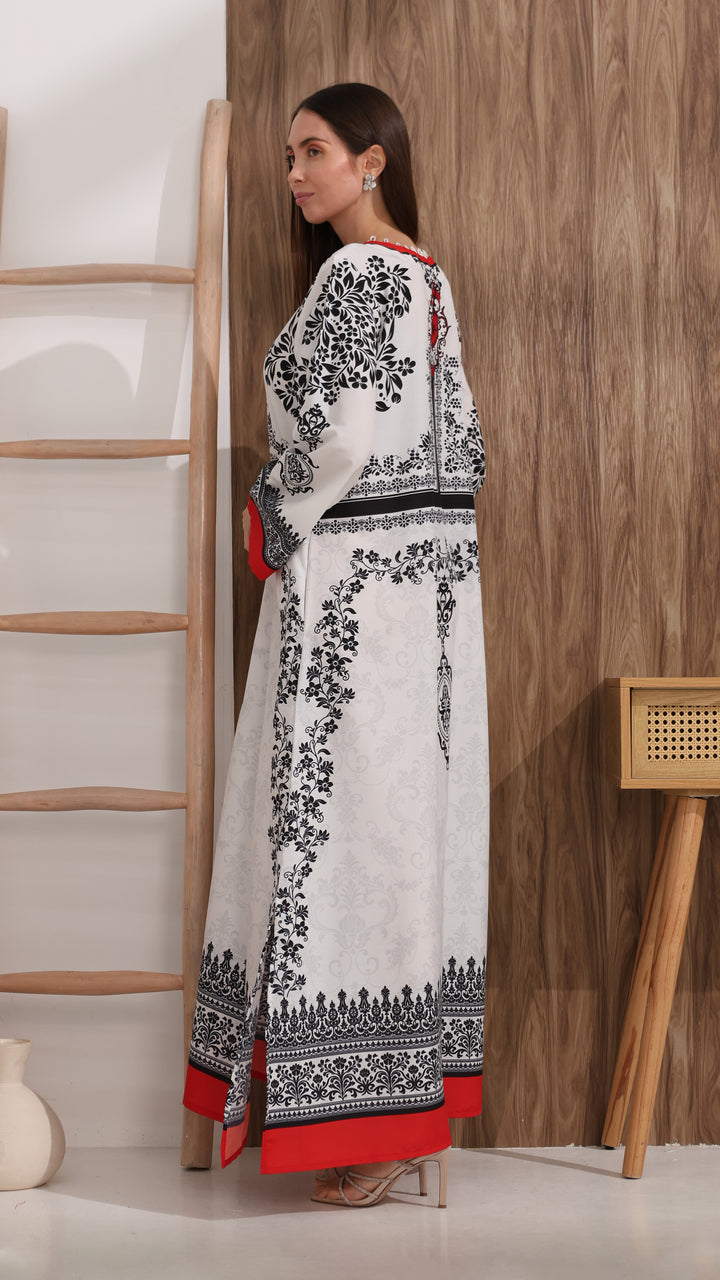 Corvienne Kaftan Dress