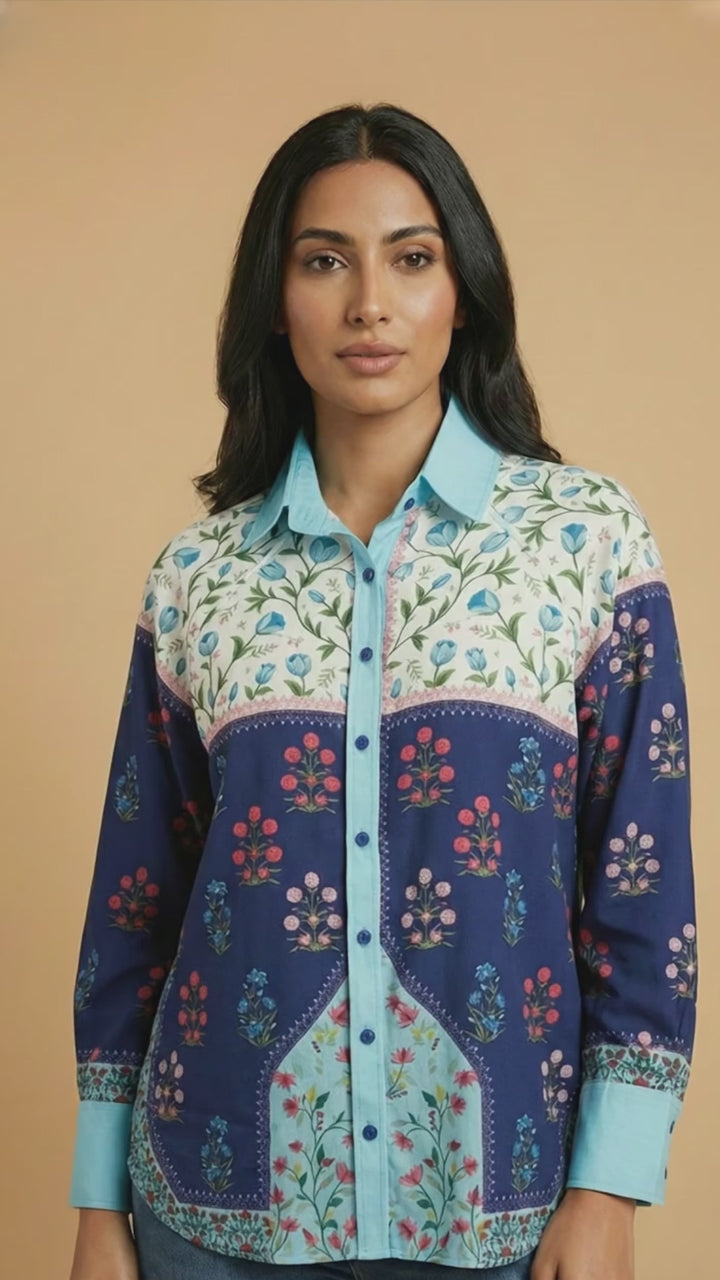 قميص لونايف بأزرار أمامية