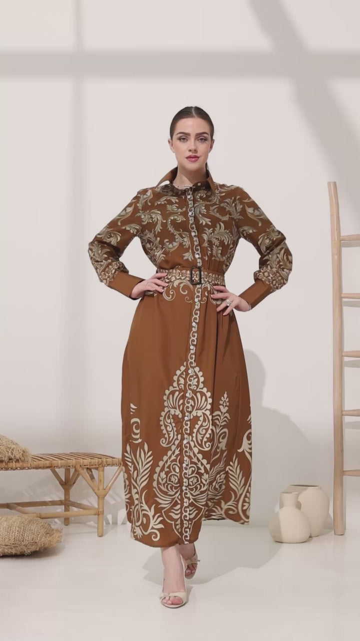 Valenna Mocha Dress