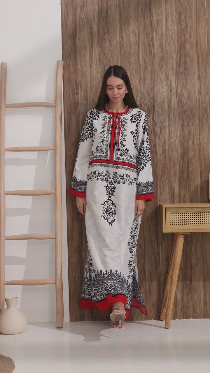 Corvienne Kaftan Dress