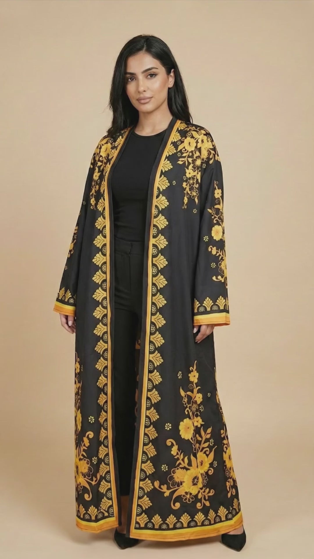 Noireva Open Front Abaya