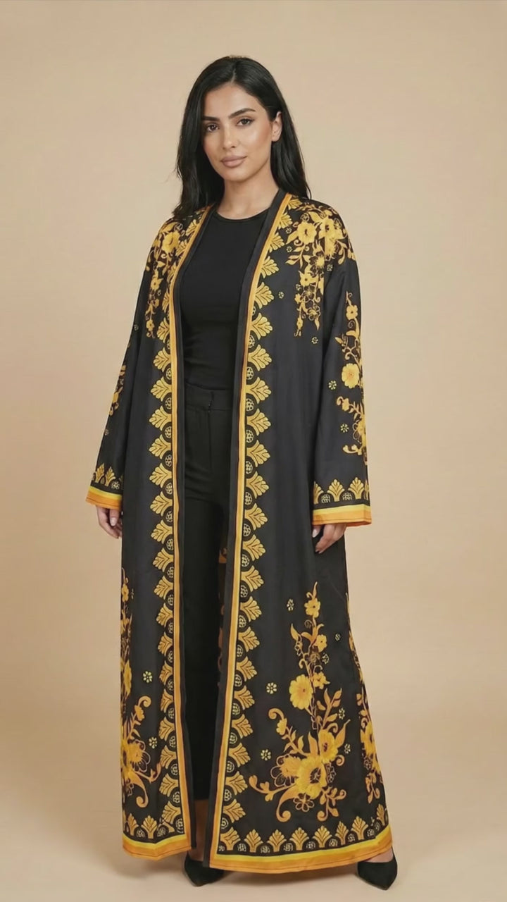 Noireva Open Front Abaya