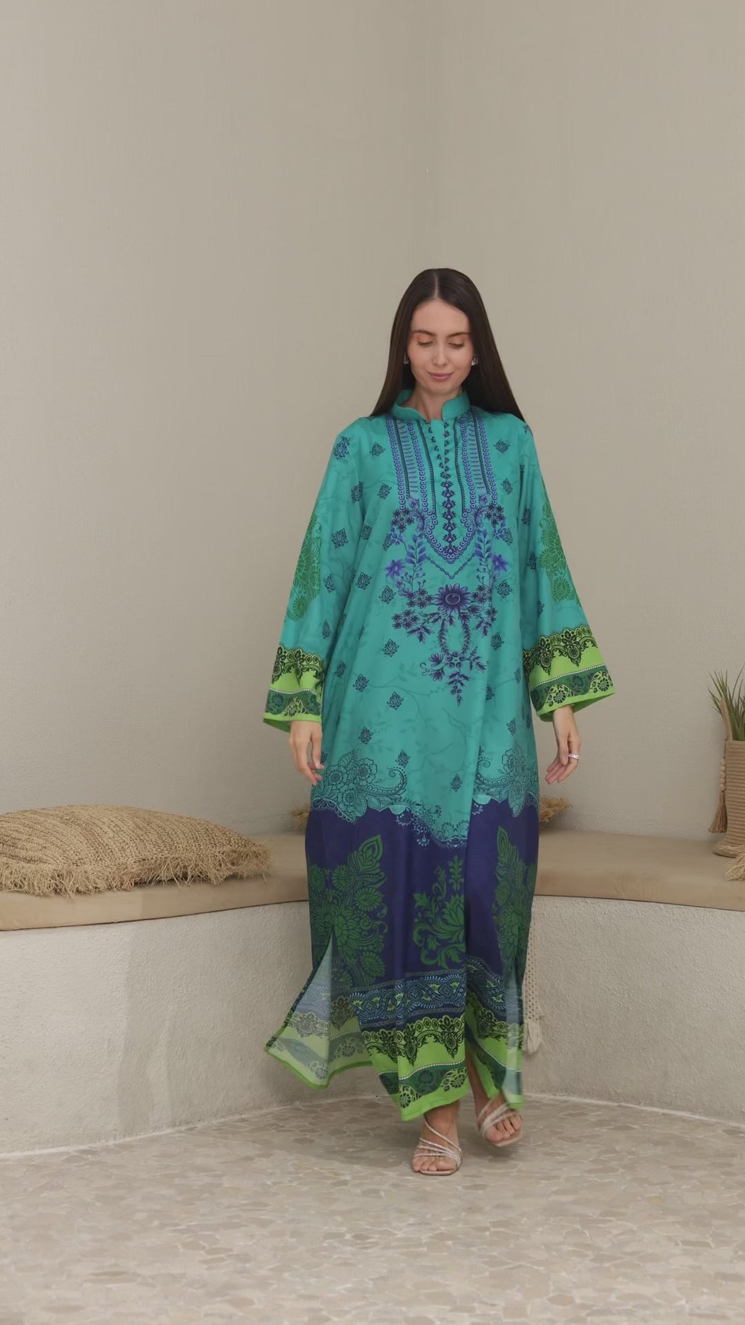 Zarivelle Kaftan Dress